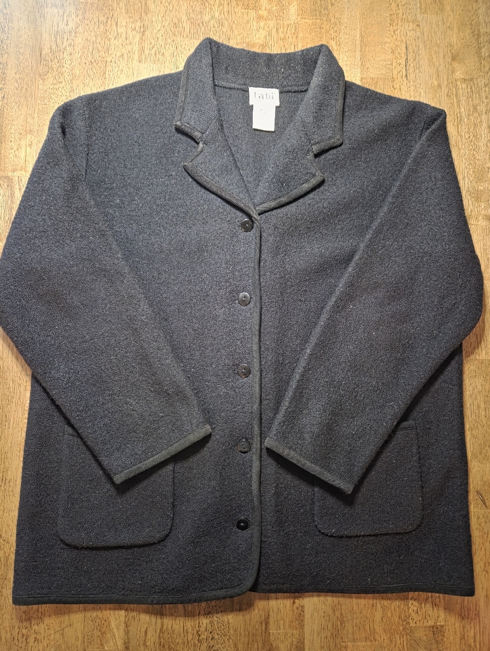 100% Wool Vintage Tabi International Button Front Cardigan Shacket